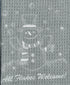 Snowman All Flakes Welcome Microfiber Waffle Weave Hand Towel
