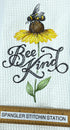 Bee Kind microfiber waffle weave hand  towel - Kitchen towel