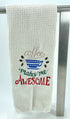 Coffee makes me awesome microfiber waffle weave hand  towel - Kitchen towel