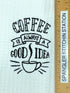 Coffee is always a good idea microfiber waffle weave hand  towel