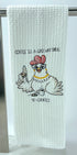 Coffee is a gateway drug to cookies microfiber waffle weave hand  towel