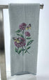 Flower and Butterfly microfiber waffle weave hand  towel - Kitchen towel