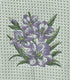 Gladiolus Sketch  microfiber waffle weave hand  towel