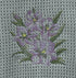 Gladiolus Sketch  microfiber waffle weave hand  towel