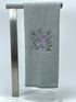Gladiolus Sketch  microfiber waffle weave hand  towel