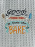 Good things come to those who bake microfiber waffle weave hand towel