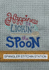 Happiness is Lickin' the Spoon - Funny Towel- Kitchen towel