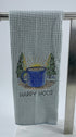 Happy Hour microfiber waffle weave kitchen towel