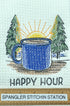 Happy Hour microfiber waffle weave kitchen towel