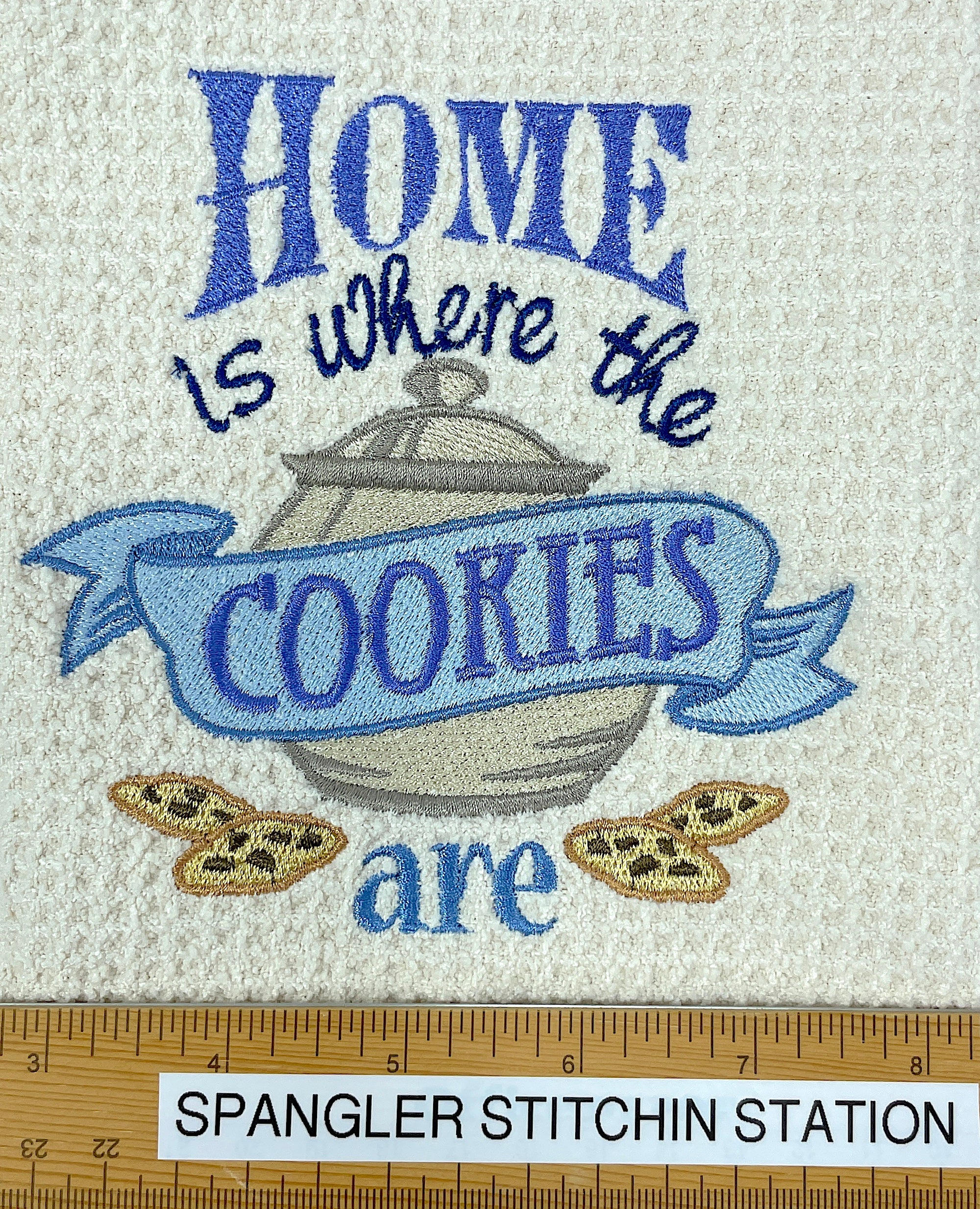 Home is Where the Cookies Are  microfiber waffle weave kitchen towel