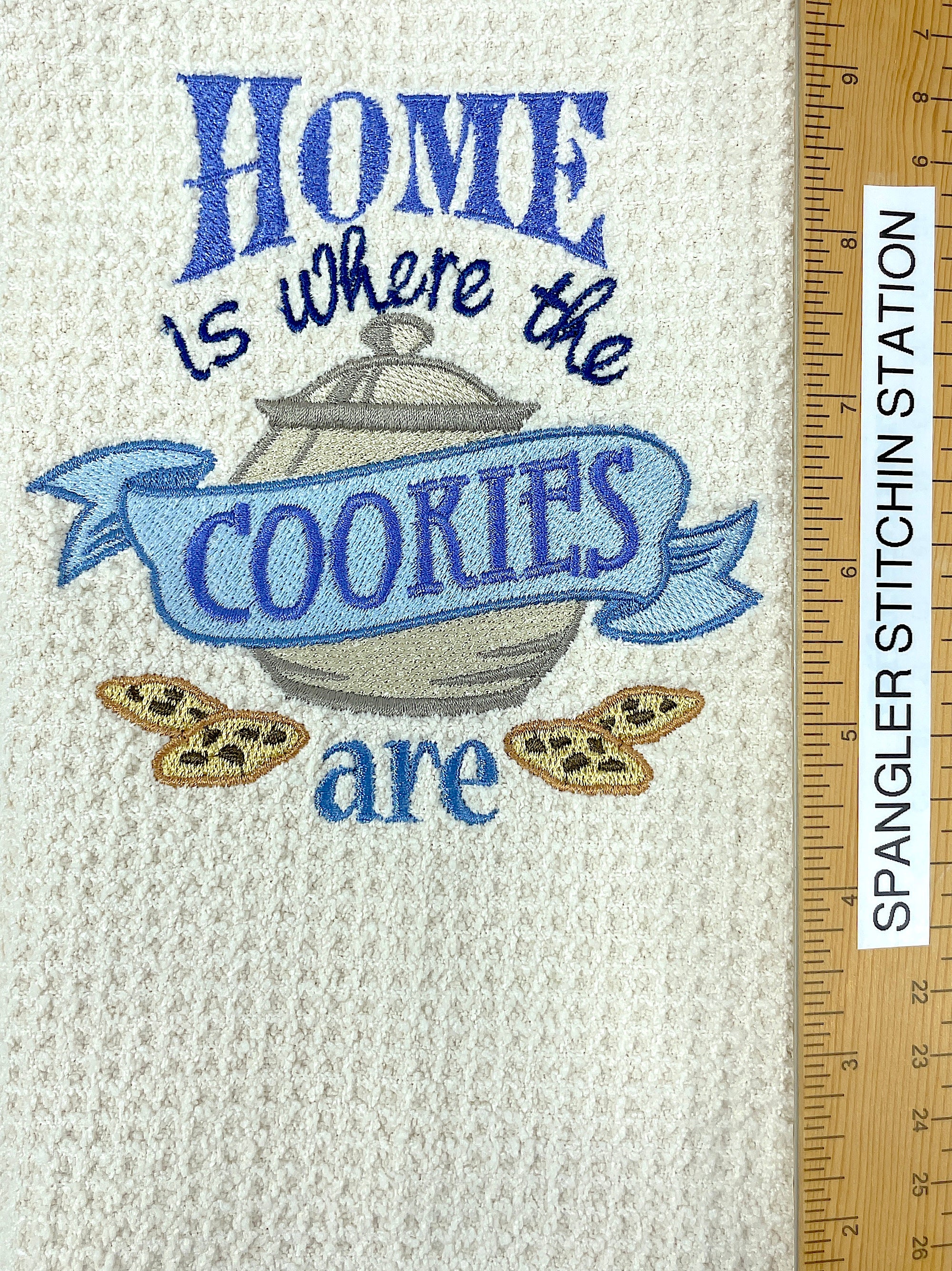 Home is Where the Cookies Are  microfiber waffle weave kitchen towel