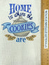 Home is Where the Cookies Are  microfiber waffle weave kitchen towel