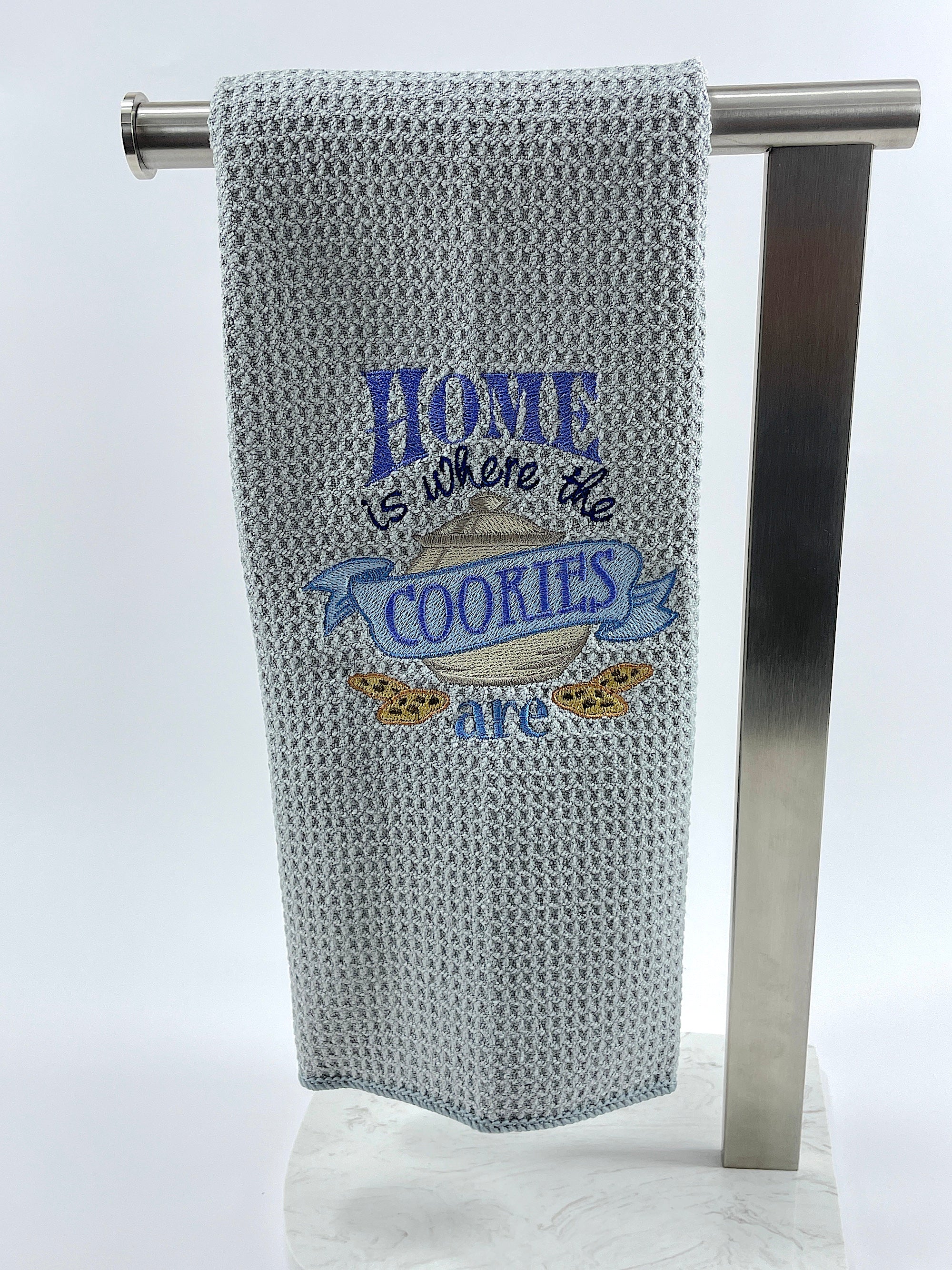Home is Where the Cookies Are  microfiber waffle weave kitchen towel