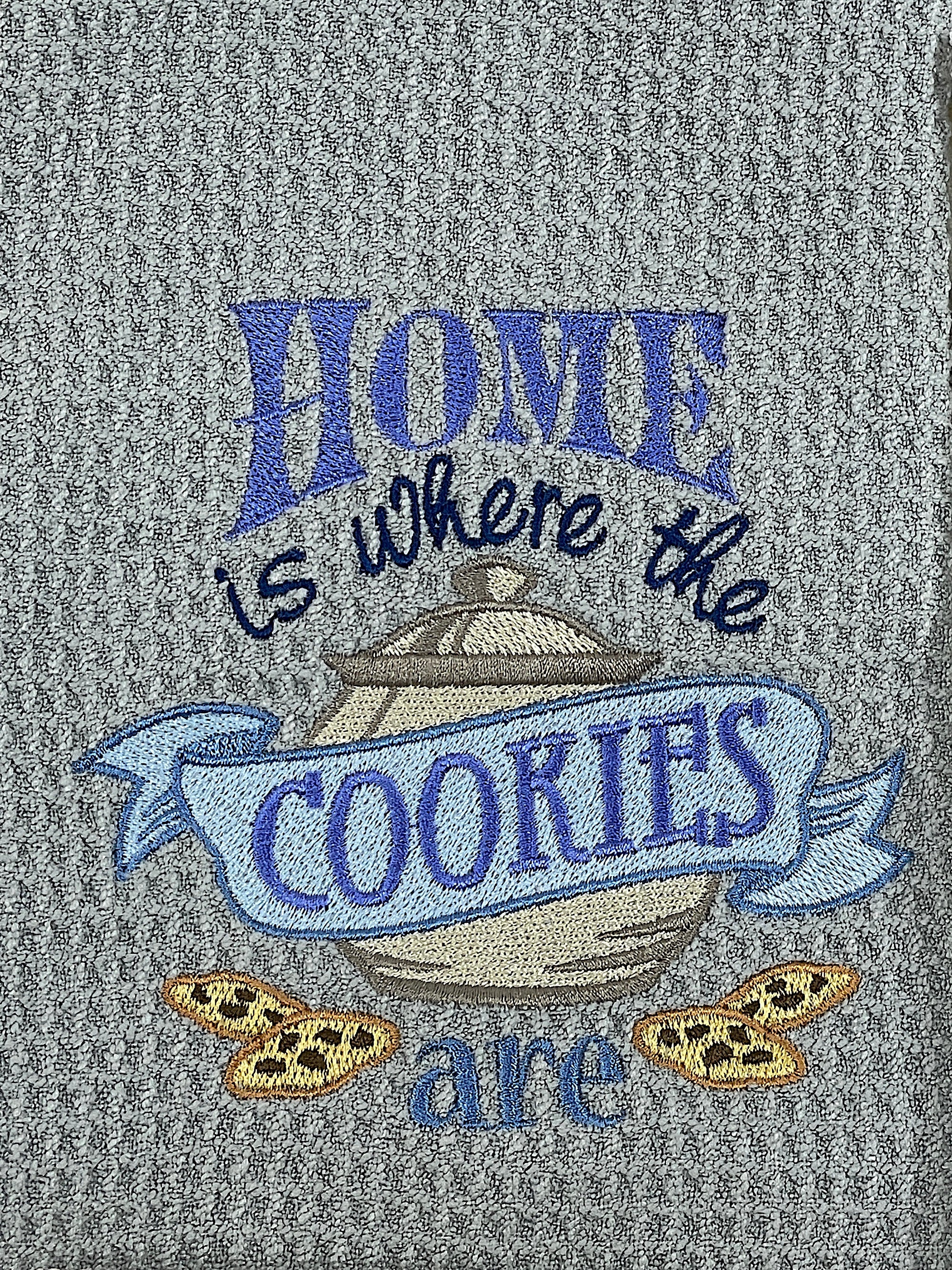 Home is Where the Cookies Are  microfiber waffle weave kitchen towel