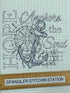 Hope Anchors the Soul microfiber waffle weave hand towel