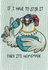 If I have to stir it then it's homemade  Funny kitchen hand towel