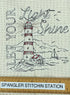 Let your light shine nautical microfiber waffle weave hand towel