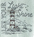 Let your light shine nautical microfiber waffle weave hand towel