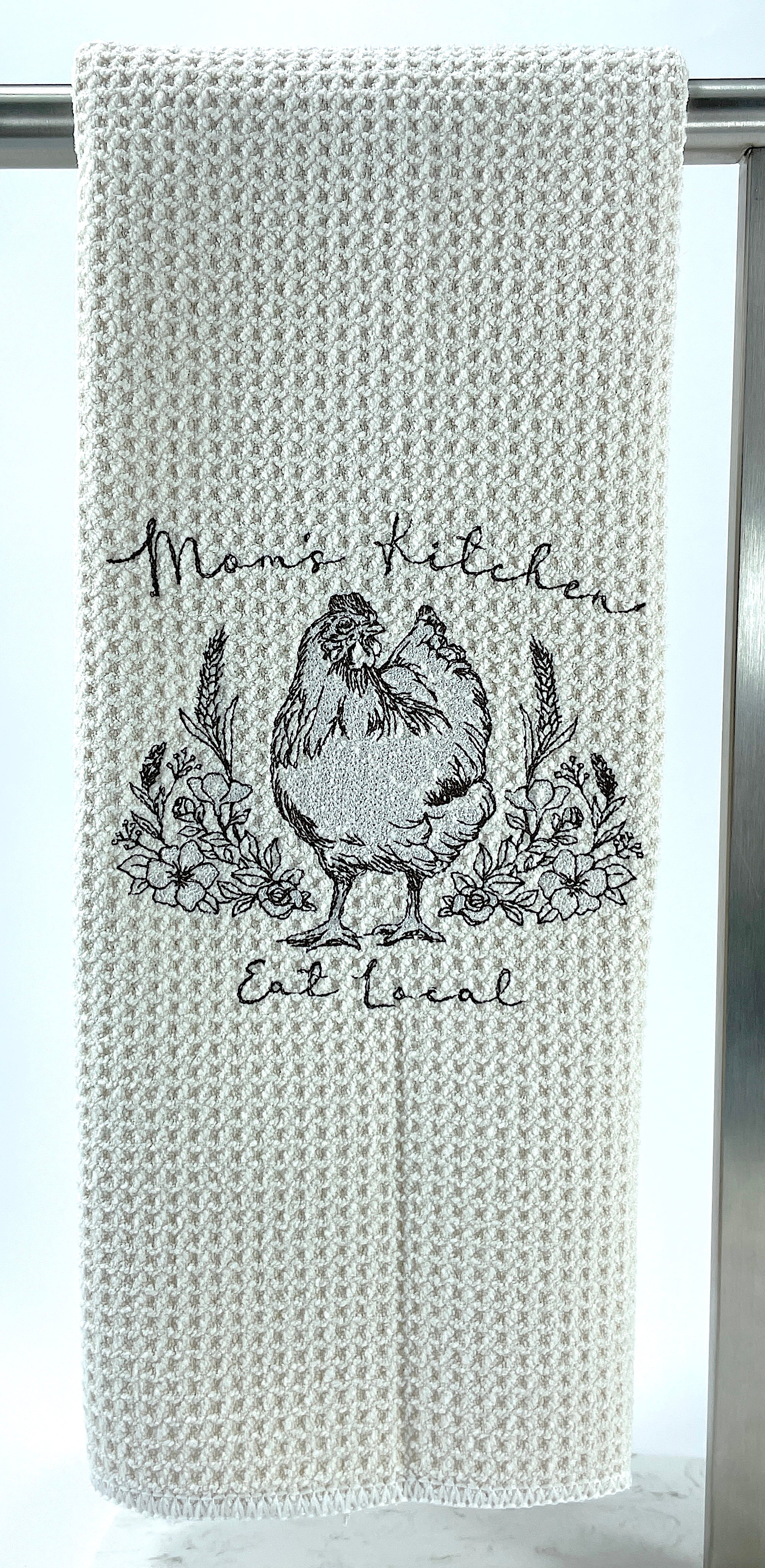 Mom's Kitchen Microfiber Waffle weave hand towel