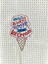 Ice Cream microfiber waffle weave hand  towel