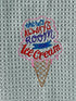 Ice Cream microfiber waffle weave hand  towel