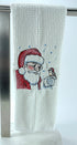Santa Claus microfiber waffle weave hand towel