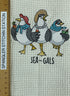 Sea Gals Nautical microfiber waffle weave hand  towel