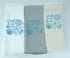 Seashell microfiber waffle weave hand towel