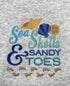 Seashells and sandy Toes sweatshirt