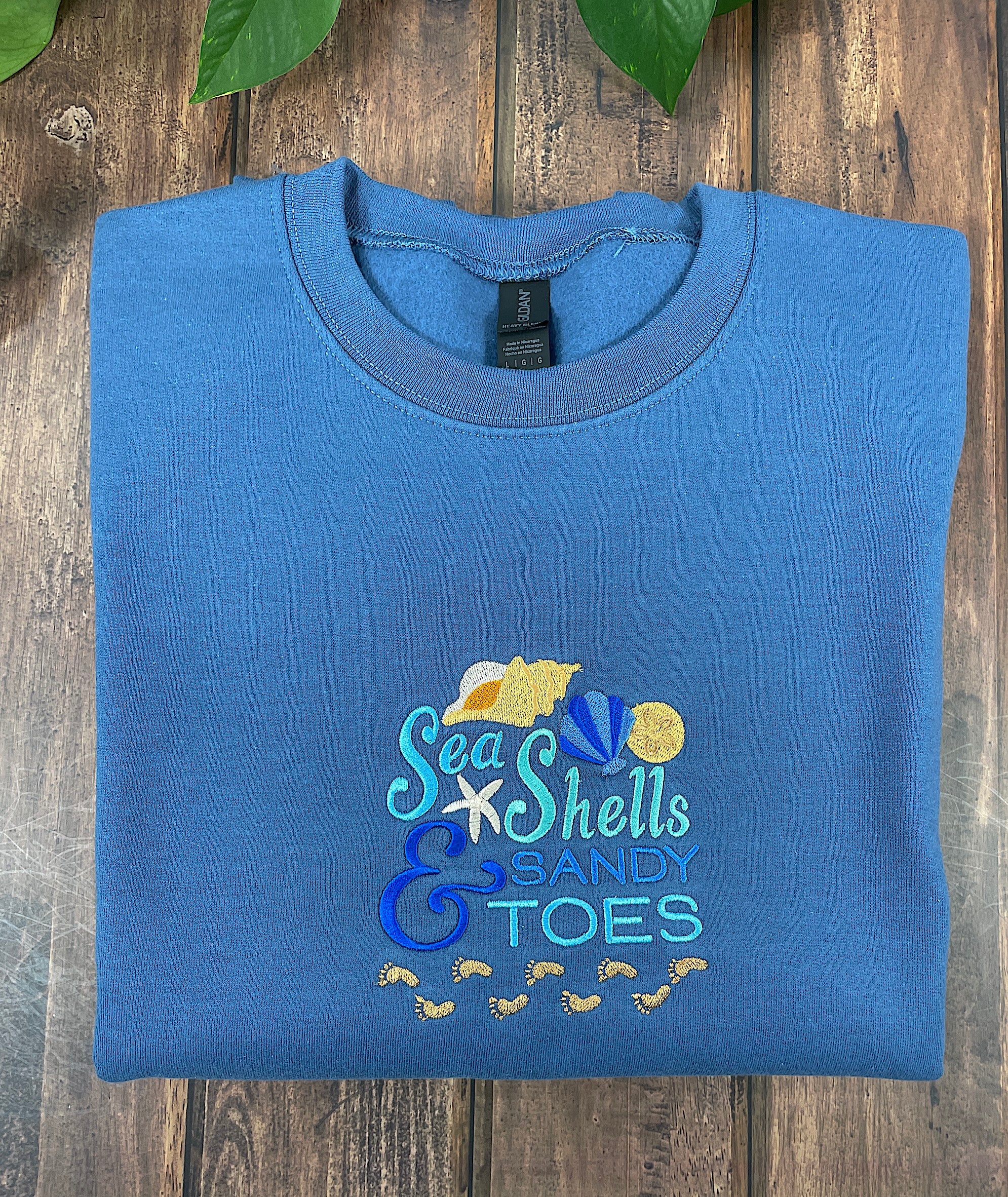 Seashells and sandy Toes sweatshirt
