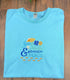 Seashells and Sandy Toes Nautical t-shirt sky blue