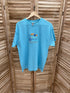 Seashells and Sandy Toes Nautical t-shirt sky blue