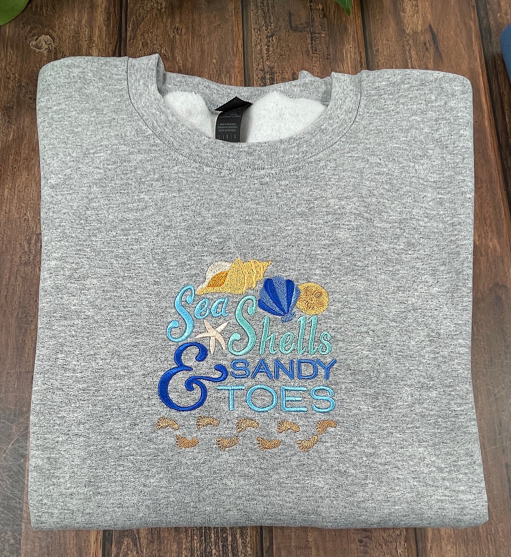 Seashells and sandy Toes sweatshirt