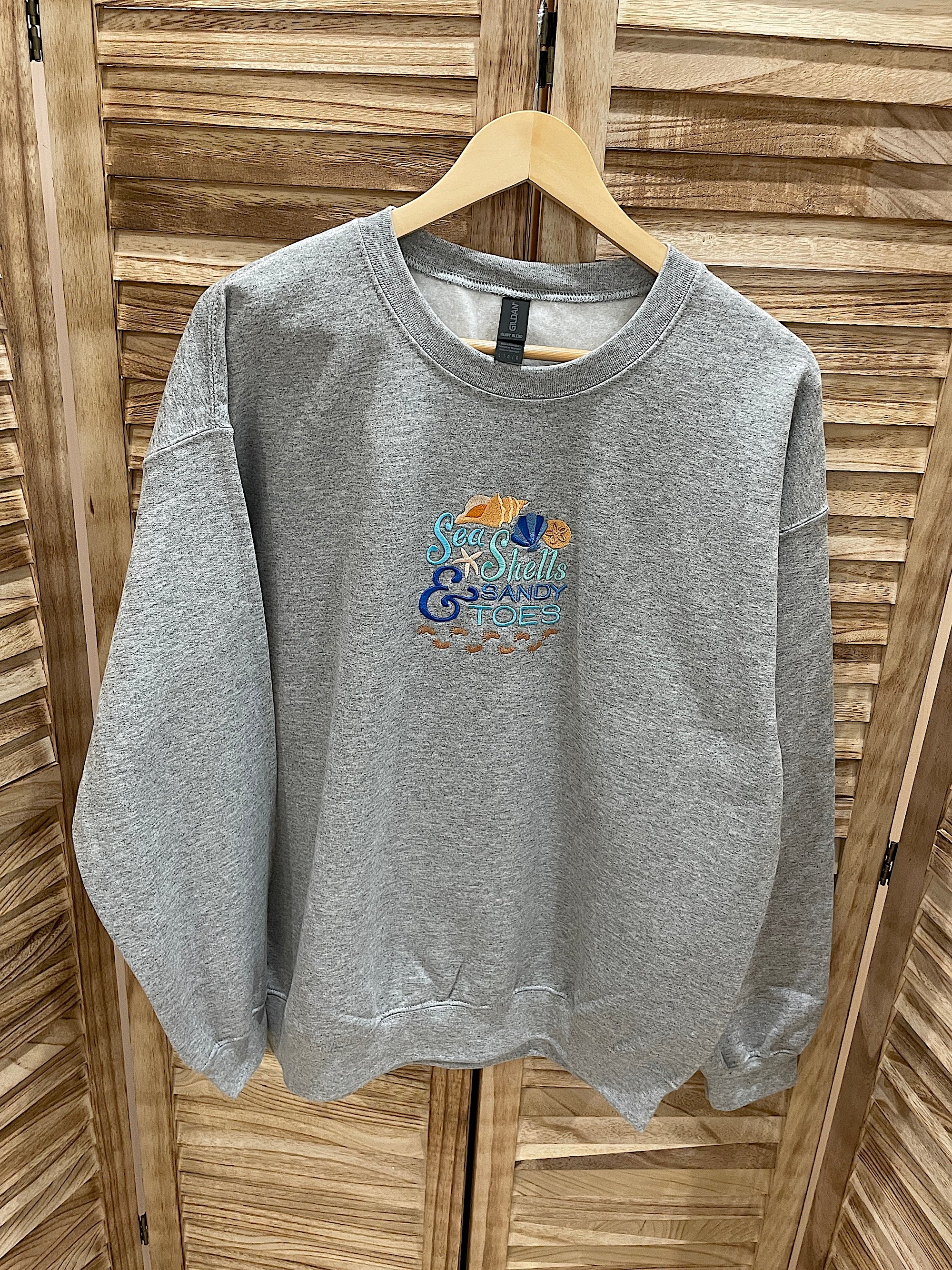 Seashells and sandy Toes sweatshirt