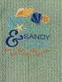 Sea Shells & Sandy toes Nautical microfiber waffle weave hand towel