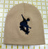 Skateboarder Embroidered Cuffless Beanie Hat