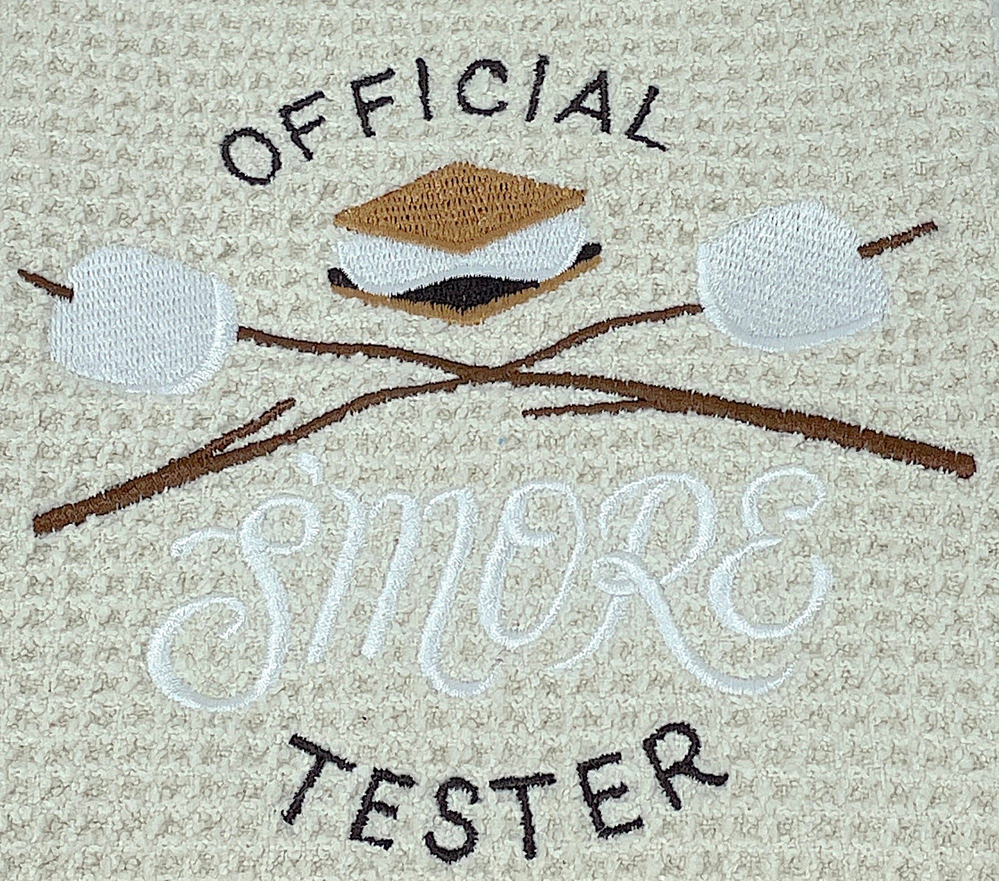 Official Smore Tester Microfiber Waffle Weave Hand Towel