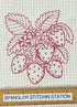 Strawberry  microfiber waffle weave kitchen towel
