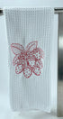 Strawberry  microfiber waffle weave kitchen towel
