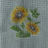 Sunflower Sketch Microfiber Waffle Weave Hand Towel