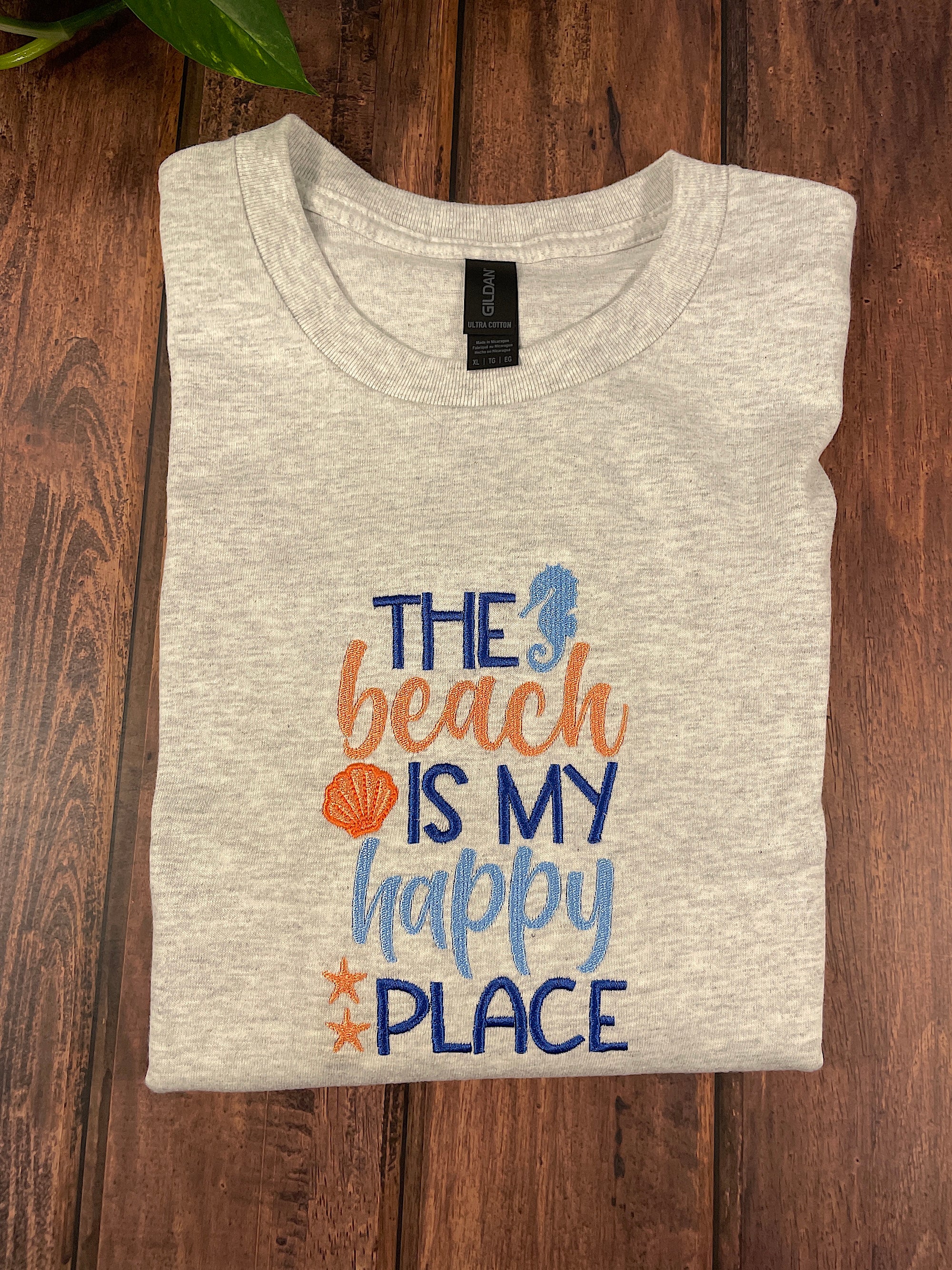 The Beach is my Happy Place Nautical t-shirt