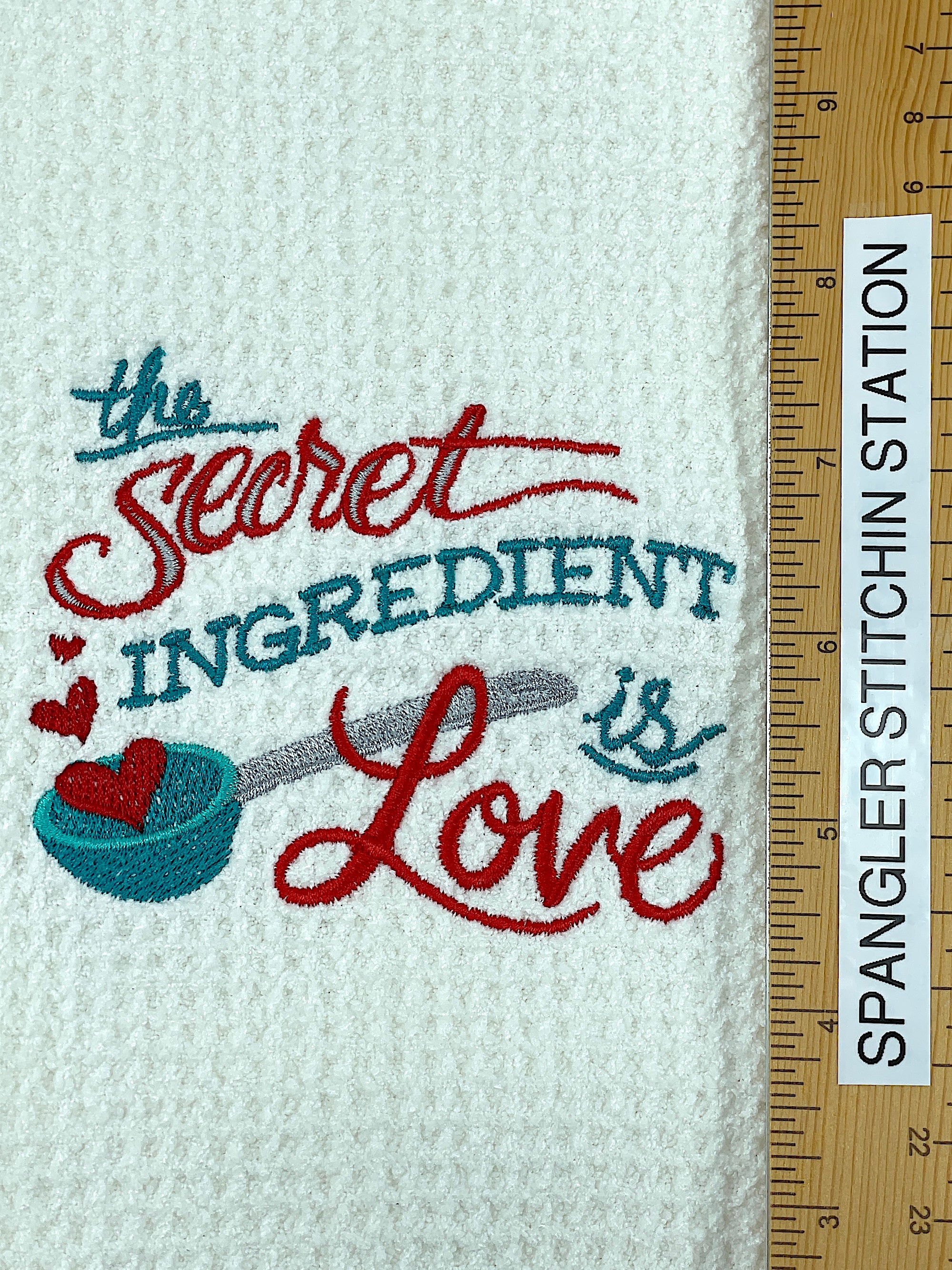 The Secret ingredient is Love microfiber hand towel