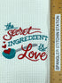 The Secret ingredient is Love microfiber hand towel
