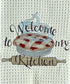 Welcome to my Kitchen Microfiber waffle weave kitchen towel