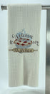 Welcome to my Kitchen Microfiber waffle weave kitchen towel