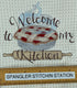 Welcome to my Kitchen Microfiber waffle weave kitchen towel