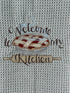 Welcome to my Kitchen Microfiber waffle weave kitchen towel