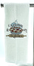 Welcome to my Kitchen Microfiber waffle weave kitchen towel