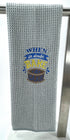 When in Doubt Bake a Cake Microfiber waffle weave hand  towel - Kitchen towel