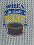 When in Doubt Bake a Cake Microfiber waffle weave hand  towel - Kitchen towel